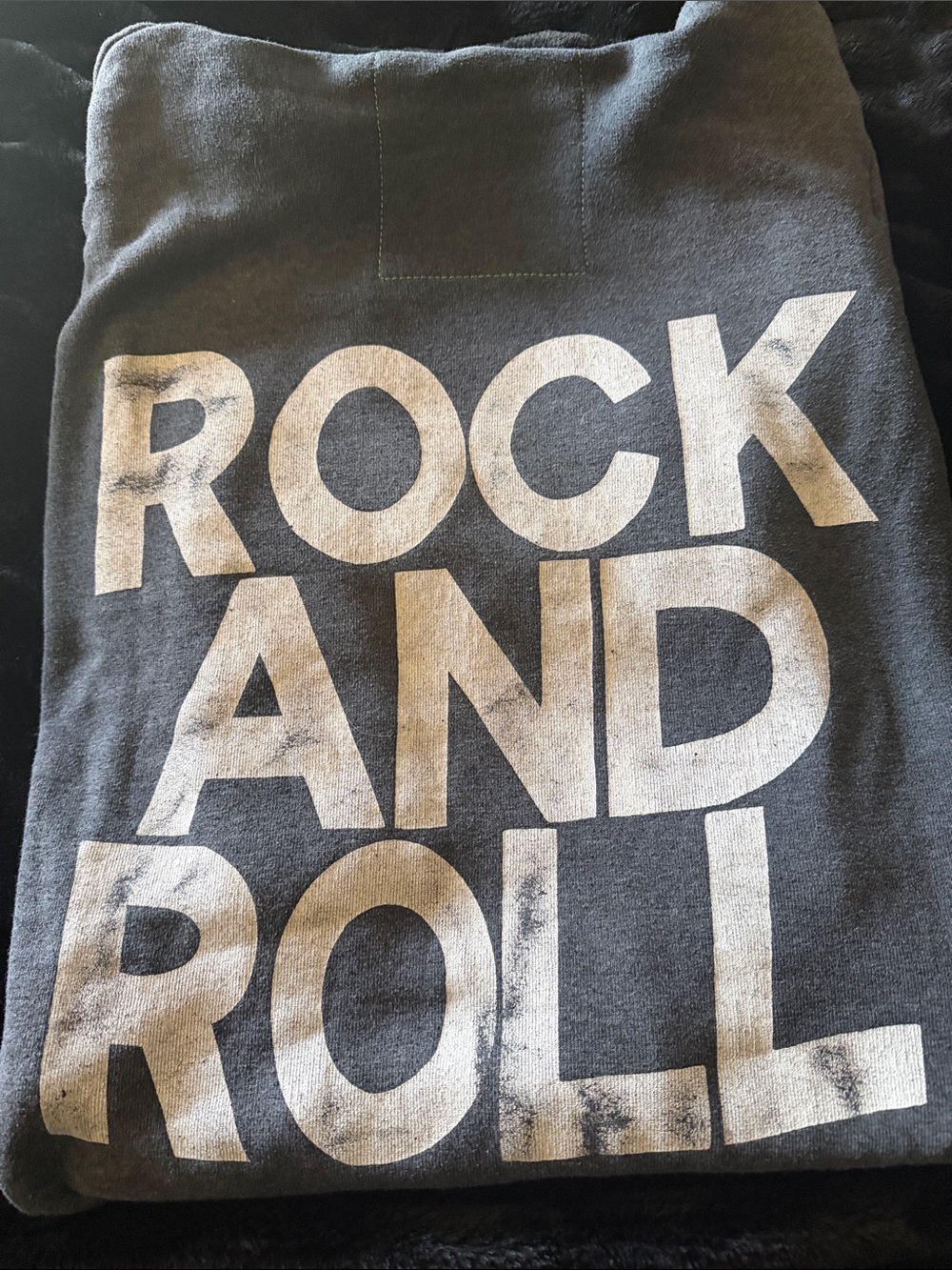 Aviator Nation Rock And Roll Graphic Hoodie - Charcoal Used good Condition